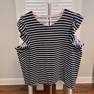 Boden women’s terry cloth striped top